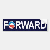 Barack Obama 'Forward' Bumpersticker (Voorkant)