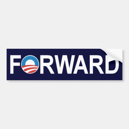 Barack Obama 'Forward' Bumpersticker (Voorkant)