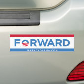 Barack Obama Forward (Rood, Wit, en Blauw) Bumper Bumpersticker (Op auto)