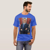 Barack Obama Foto 44e president van de VS Patriott T-shirt (Voorkant volledig)