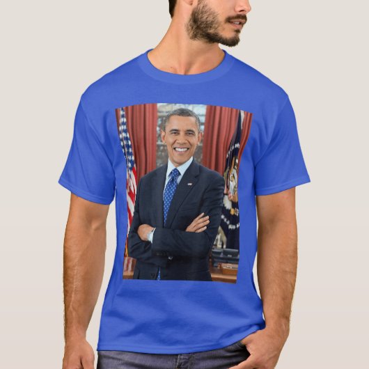 Barack Obama Foto 44e president van de VS Patriott T-shirt (Voorkant)