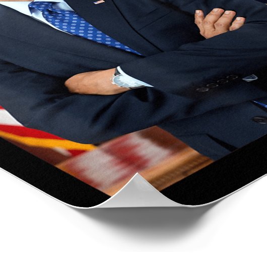 Barack Obama Foto 44ste President Potus Patriottis Poster (Hoek)