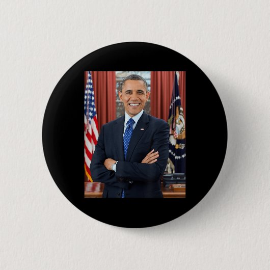 Barack Obama Foto 44ste President Potus Patriottis Ronde Button 5,7 Cm (Voorkant)