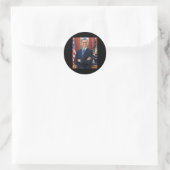 Barack Obama Foto 44ste President Potus Patriottis Ronde Sticker (Tas)