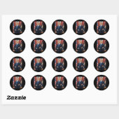 Barack Obama Foto 44ste President Potus Patriottis Ronde Sticker (Vel)