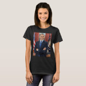Barack Obama Foto 44ste President Potus Patriottis T-shirt (Voorkant volledig)