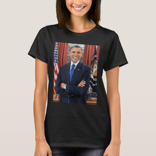Barack Obama Foto 44ste President Potus Patriottis T-shirt (Voorkant)