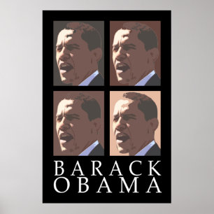 Barack Obama Four Portret Poster