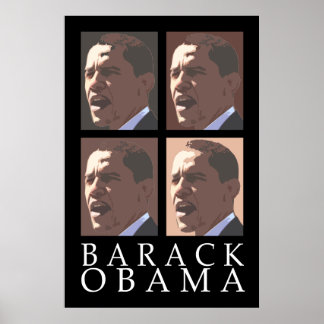 Barack Obama Four Portret Poster