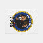 Barack Obama Geen Boe Stem Fleece Deken (Voorkant (Horizontaal))