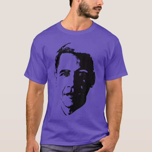 Barack Obama Gezicht 44e POTUS Patriottische Democ T-shirt (Voorkant)