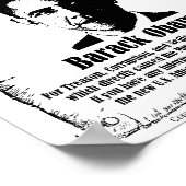 Barack Obama Gezocht Poster (Hoek)