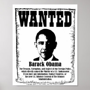 Barack Obama Gezocht Poster