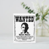 Barack Obama Gezocht Poster Briefkaart (Staand voorkant)