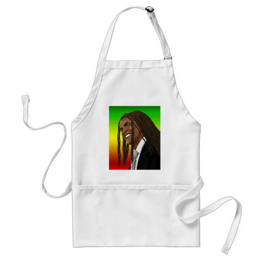 Barack Obama Goes Rasta Reggae style Standaard Schort (Voorkant)