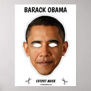 BARACK OBAMA Halloween Masker Poster