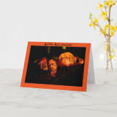 Barack Obama Halloween - Wenskaart Kaart (Gele Bloem)