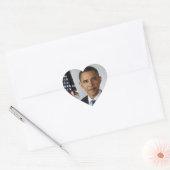 Barack Obama Hart Sticker (Envelop)