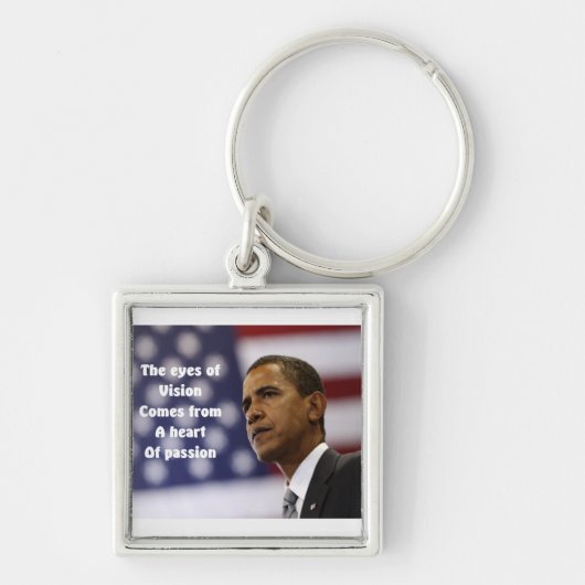 Barack Obama hart van passie Sleutelhanger (Voorkant)