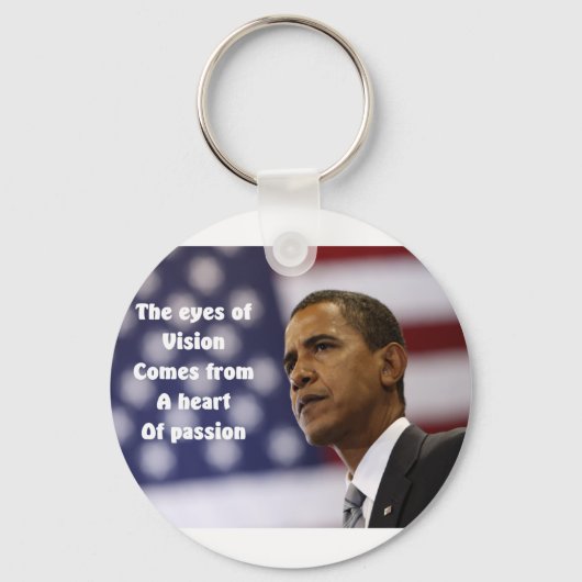 Barack Obama hart van passie Sleutelhanger (Voorkant)
