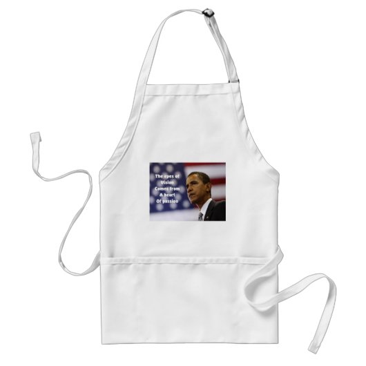 Barack Obama hart van passie Standaard Schort (Voorkant)