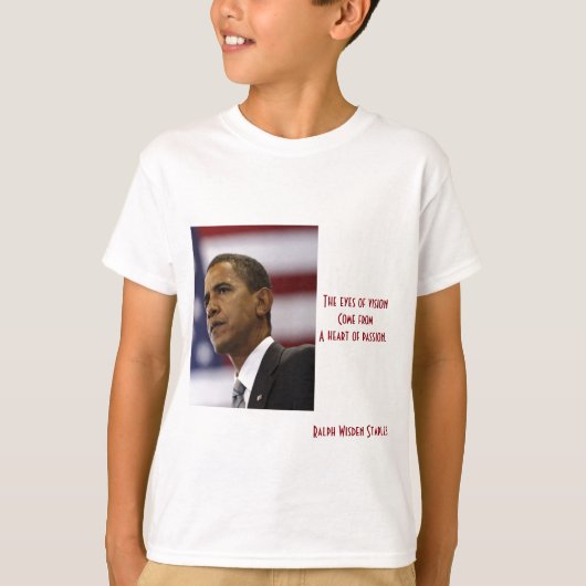 Barack Obama hart van passie T-shirt (Voorkant)