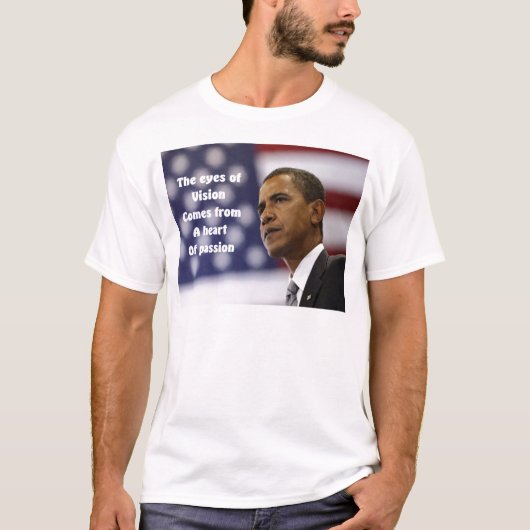 Barack Obama hart van passie T-shirt (Voorkant)