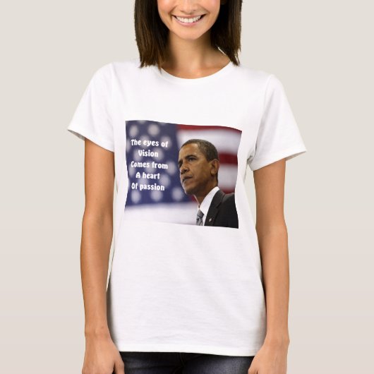 Barack Obama hart van passie T-shirt (Voorkant)