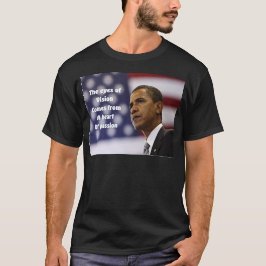 Barack Obama hart van passie T-shirt (Voorkant)