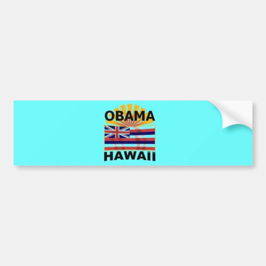 Barack Obama Hawaii Bumpersticker (Voorkant)