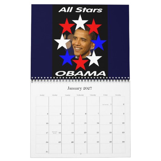 Barack Obama herdenkingskalender 2009 Kalender (Jan 2027)