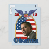 Barack Obama herkozen voor 2012 Briefkaart (Voorkant / Achterkant)