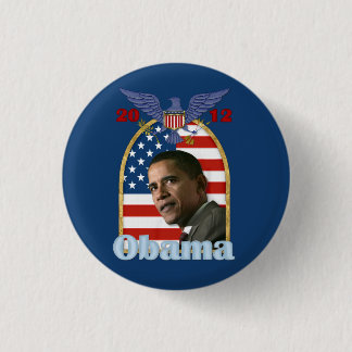 Barack Obama herkozen voor 2012 Ronde Button 3,2 Cm