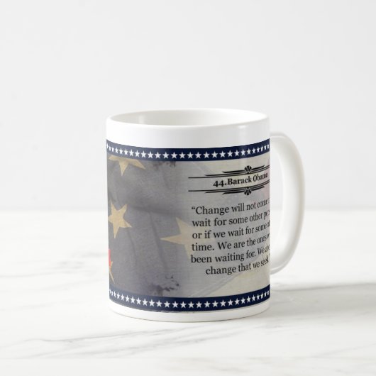 Barack Obama Historische Mok (Voorkant rechts)