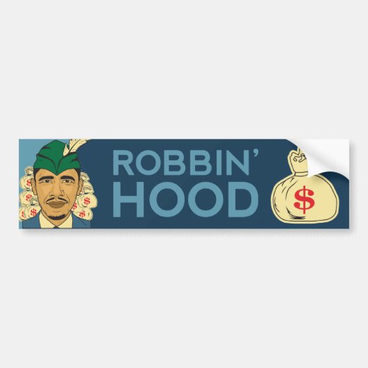 Barack Obama Hood Robin Hood Bumpersticker (Voorkant)