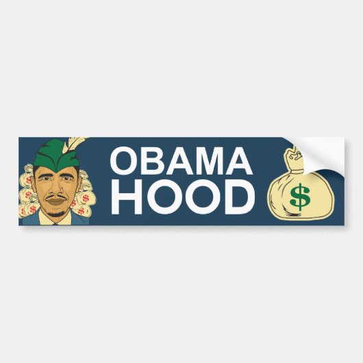 Barack Obama Hood Robin Hood Bumpersticker (Voorkant)
