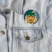 Barack Obama Hood Robin Hood Button Barrack Obama. (In situ)