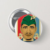 Barack Obama Hood Robin Hood Button Barrack Obama. (Voorkant /achterkant)