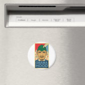 Barack Obama Hood Robin Hood Button Barrack Obama. Magneet (Insitu (Vaatwasser))