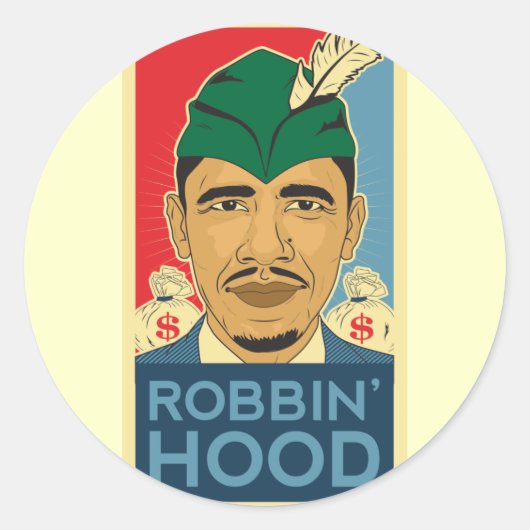Barack Obama Hood Robin Hood Sticker Barrack Obama (Voorkant)
