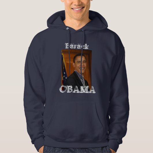 Barack, OBAMA Hoody. "Ja dat kunnen we" Hoodie (Voorkant)