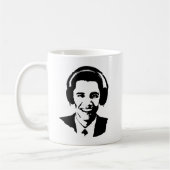 Barack Obama hoofdtelefoon Koffiemok (Links)