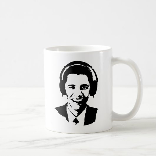 Barack Obama hoofdtelefoon Koffiemok (Rechts)