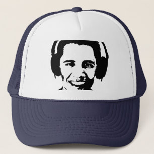 Barack Obama hoofdtelefoon T-shirt Trucker Pet