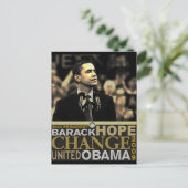 Barack Obama Hope Briefkaart (Staand voorkant)