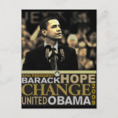 Barack Obama Hope Briefkaart (Voorkant)