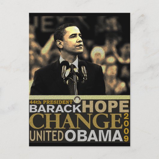 Barack Obama Hope Briefkaart (Voorkant)