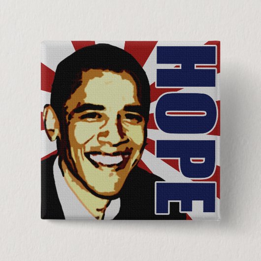 Barack Obama Hope Button (Voorkant)