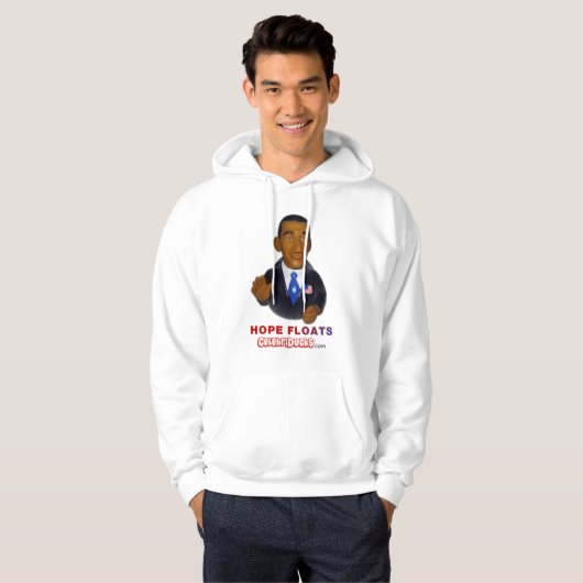 Barack Obama Hope Floats Rubber Duck Hoodie (Voorkant volledig)