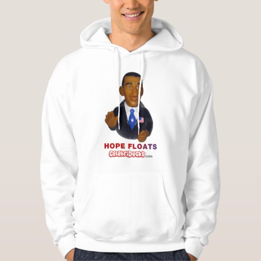 Barack Obama Hope Floats Rubber Duck Hoodie (Voorkant)